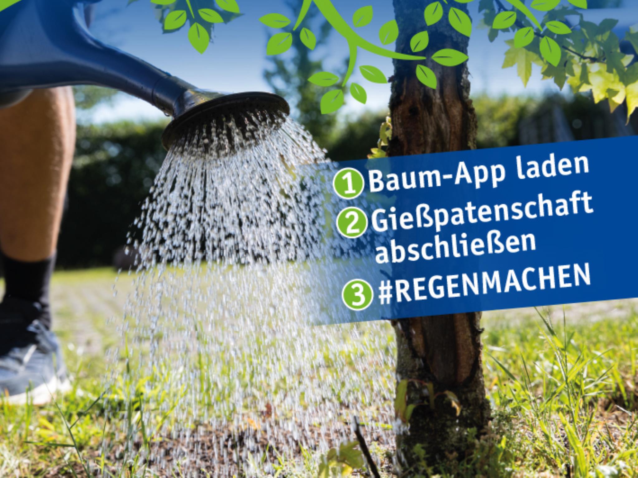 Baum-App für Gießpatenschaften in Gelsenkirchen