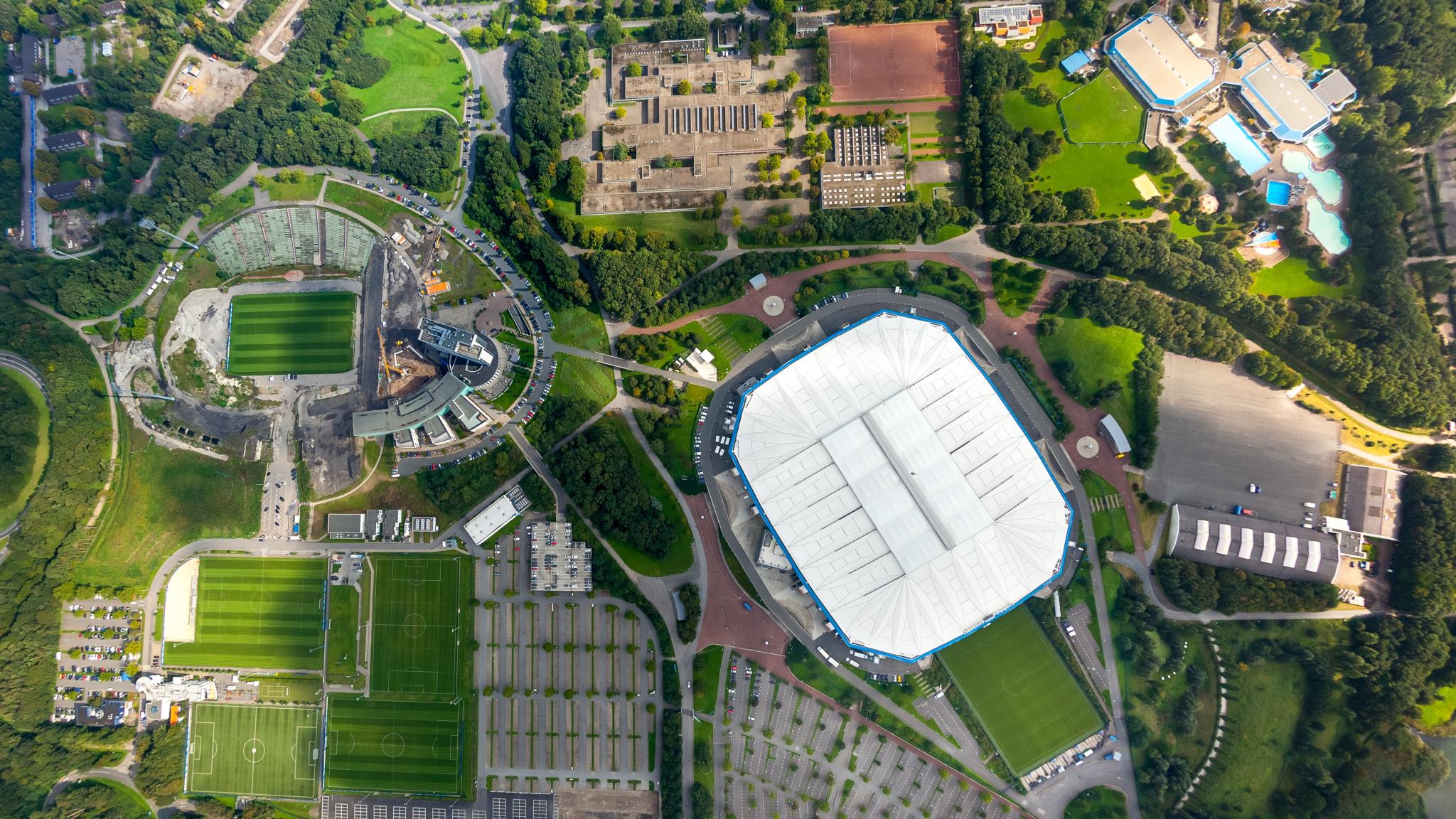 Luftbild vom ARENA Park in Gelsenkirchen