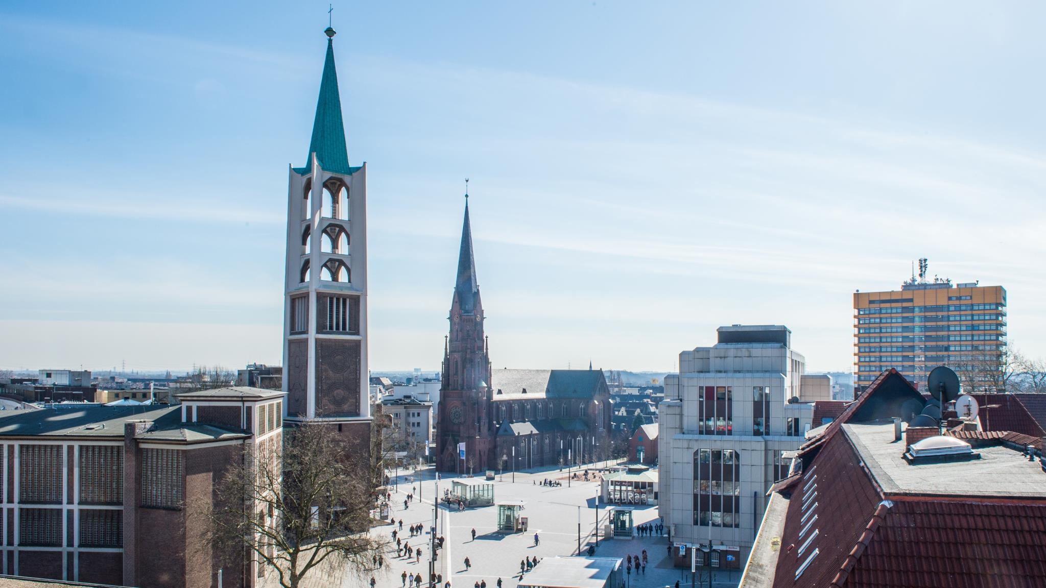 Luftbild des Heinrich-König-Platz in Gelsenkirchen