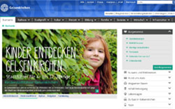 Screen des Relaunch von gelsenkirchen.de