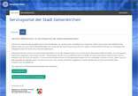 Screenshot des Onlineverfahrens Online-Serviceportal