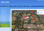 Screenshot der Webseite www.arenapark-gelsenkirchen.de 